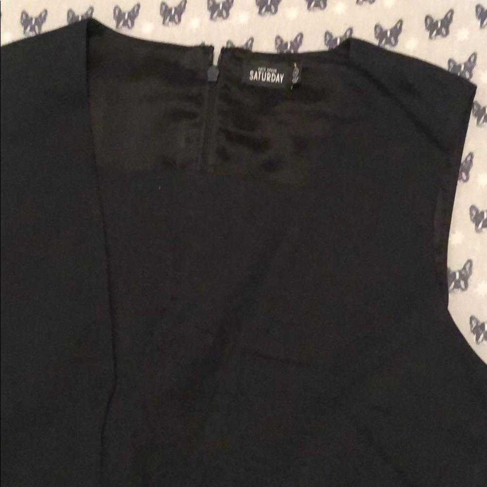 KATE SPADE SATURDAY black sleeveless midi dress